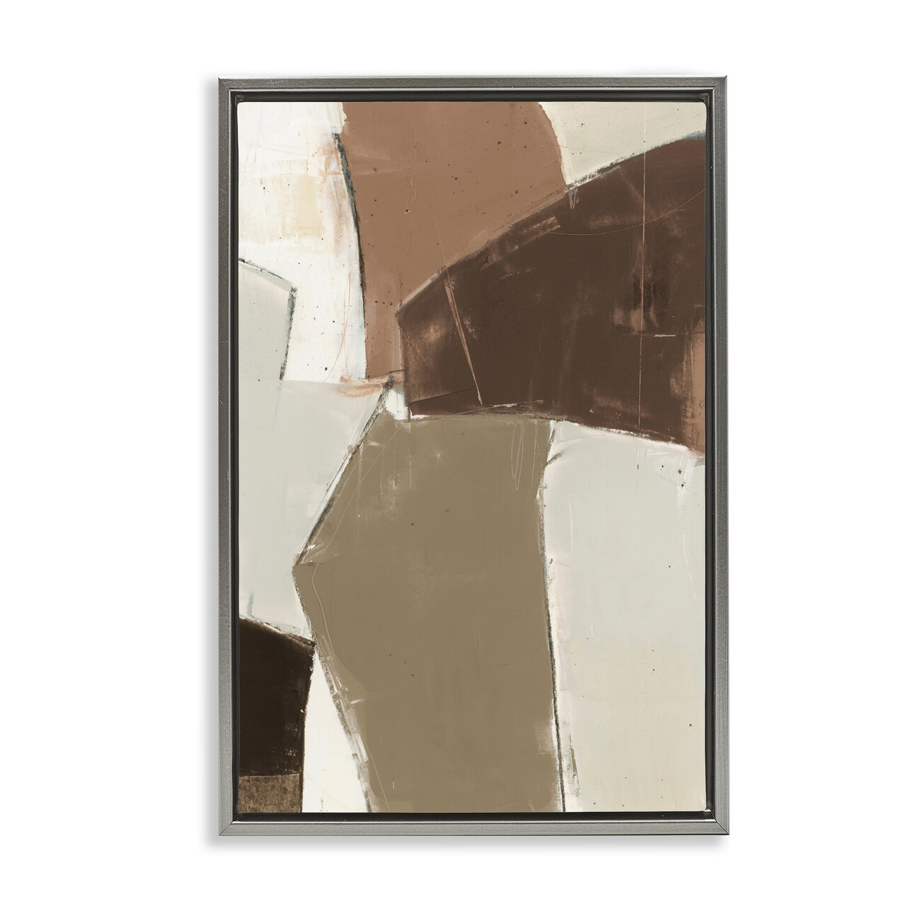 Stupell Industries Contemporary Neutral Earth Tones Floating Frame Design by Kippi Leonard